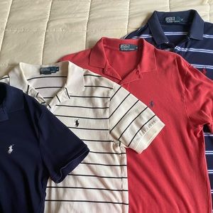 FOUR Ralph Lauren Collared Polo Shirts